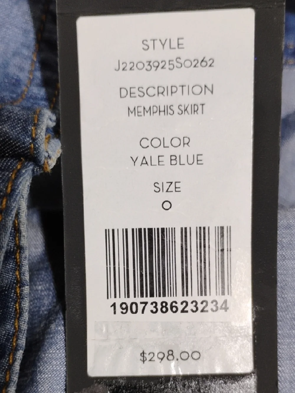 SALE! New Veronica Beard Yale Blue Memphis Denim Wrap Ruffle Skirt Sz.0 (C-19) - Picture 10 of 11